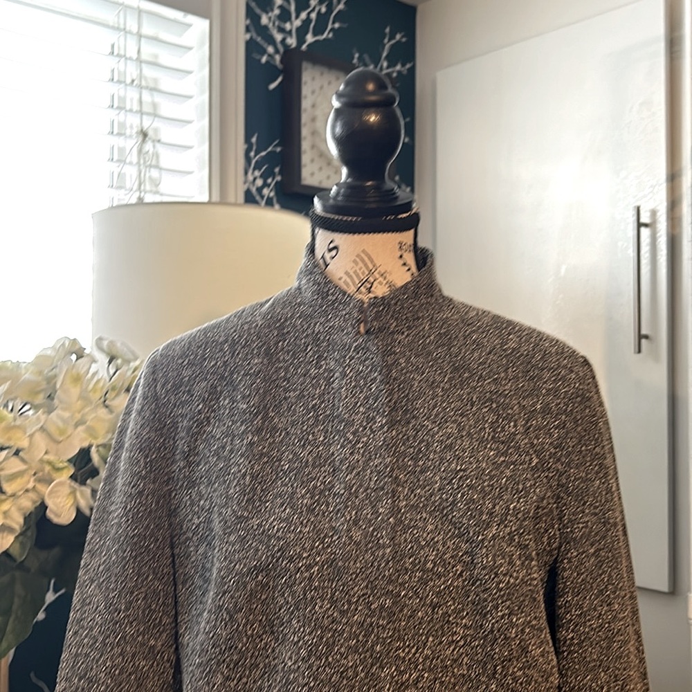 BEAUTIFUL, DELLA SPIGA ITALY, black and white blazer with a black zipper size 4 - Picture 4 of 13